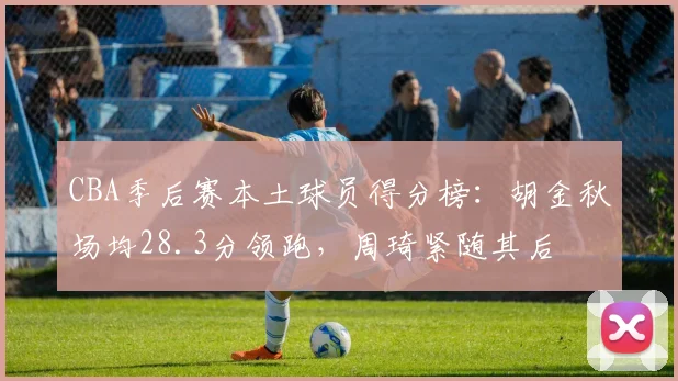 CBA季后赛本土球员得分榜：胡金秋场均28.3分领跑，周琦紧随其后